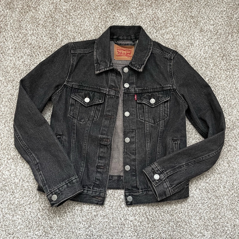 Levi’s Black Denim Original Trucker Jacket - Picture 3 of 4